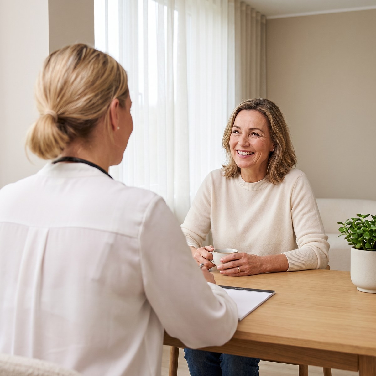 Ärztin im Beratungsgespräch mit einer Patientin